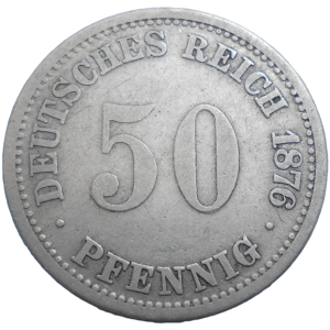 Nemecko 50 Pfennig 1876 A