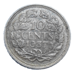Holandsko 10 Cents 1937
