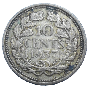 Holandsko 10 Cents 1937