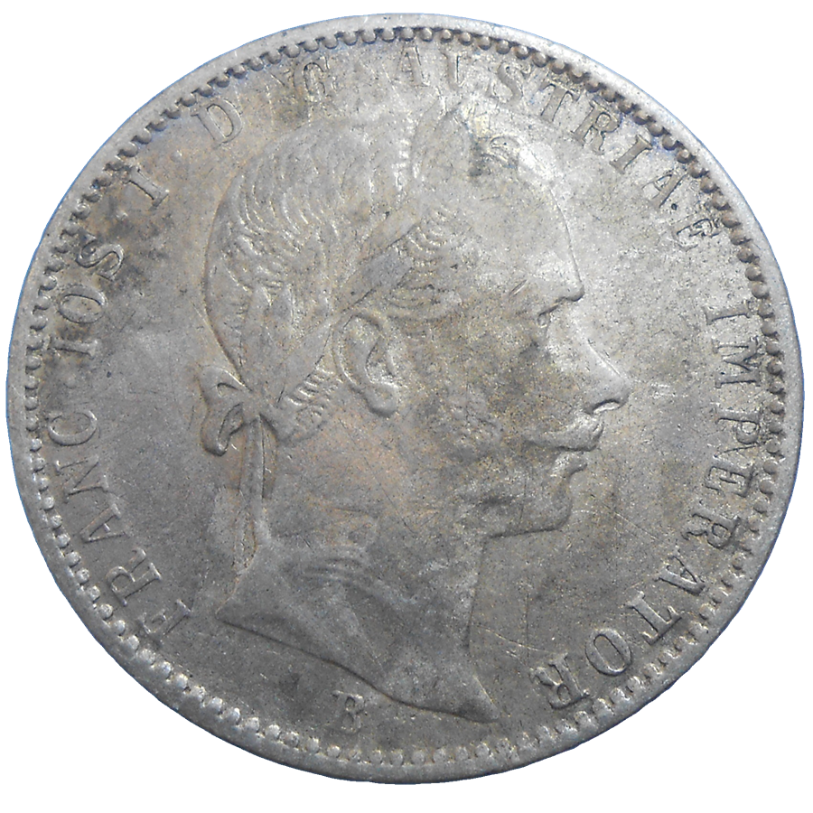 František Jozef I. 1/4 zlatník 1859 B František Jozef I. 1/4 zlatník 1859 B