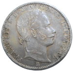 František Jozef I. 1/4 zlatník 1860 B