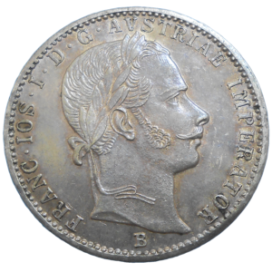 František Jozef I. 1/4 zlatník 1860 B