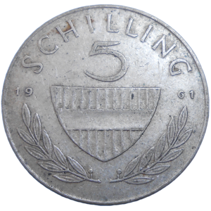 Rakúsko 5 Schilling 1961