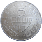 Rakúsko 5 Schilling 1968