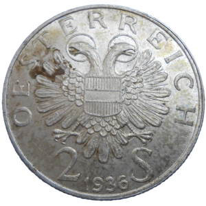 Rakúsko 2 Schilling 1936
