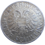 Rakúsko 5 Schilling 1935