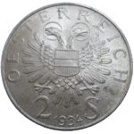 Rakúsko 2 Schilling 1934