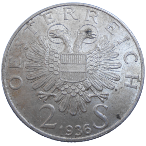 Rakúsko 2 Schilling 1936