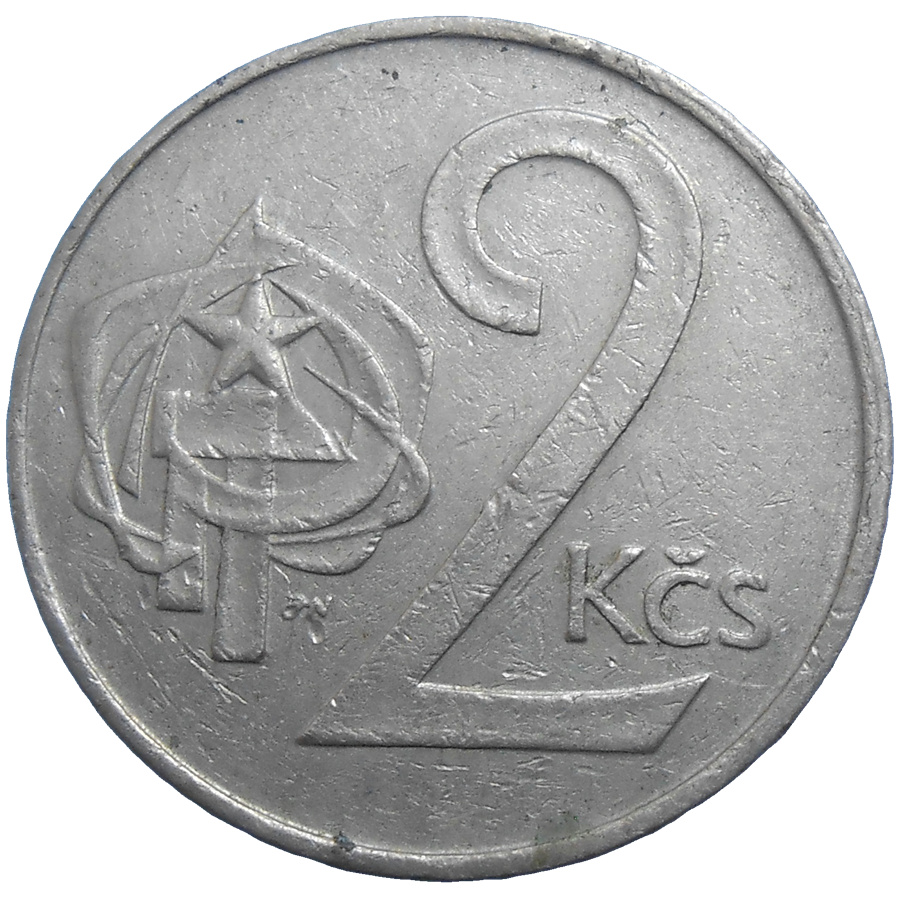 2 Koruna 1974 2 Koruna 1974