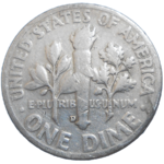 USA One Dime 1952 D