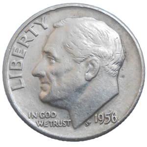 USA One Dime 1956