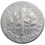 USA One Dime 1957