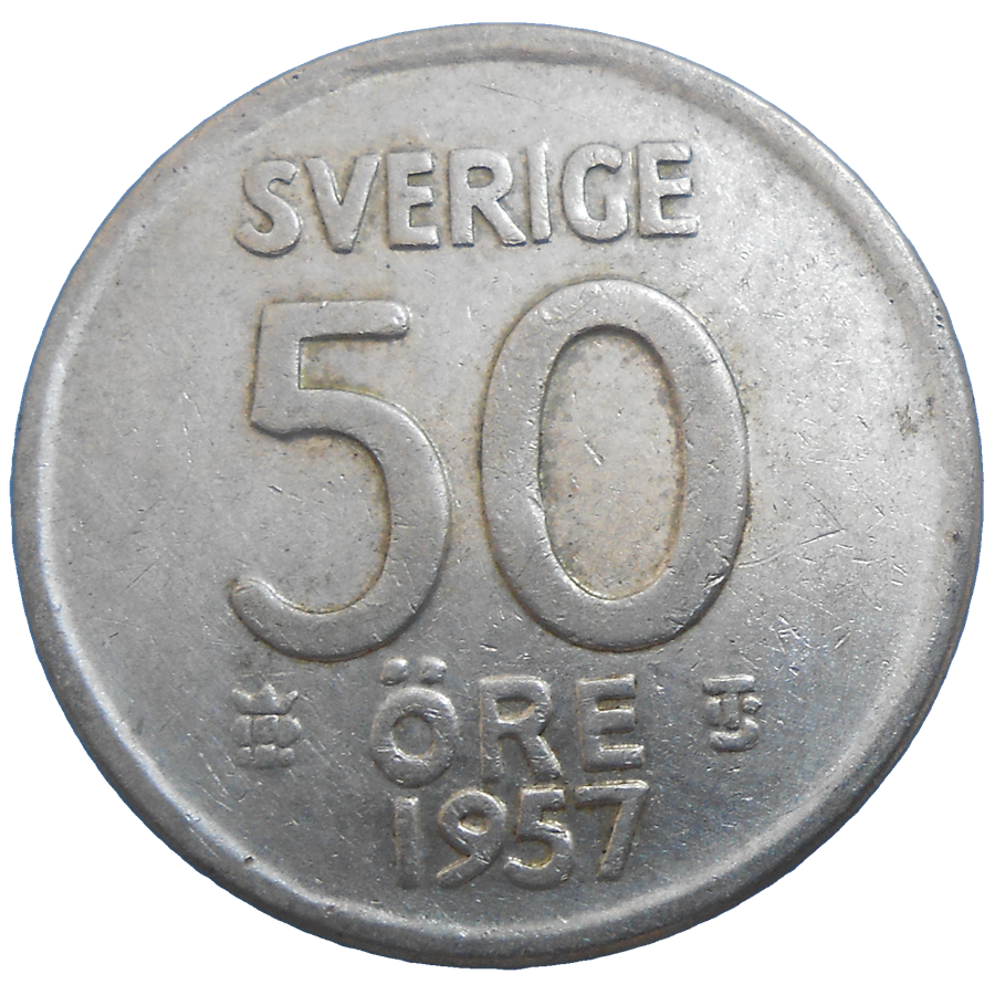 Švédsko 50 Ore 1957 Švédsko 50 Ore 1957