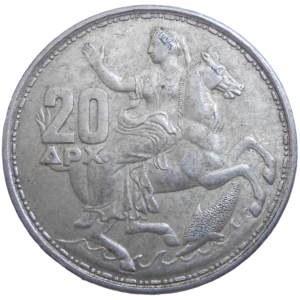 Grécko 20 Drachmai 1960