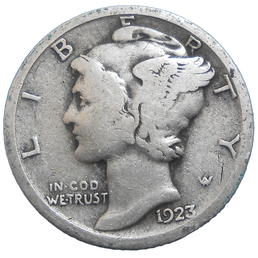 USA One Dime 1923 USA One Dime 1923