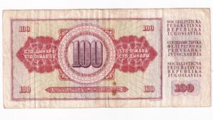Juhoslávia 100 Dinara 1986