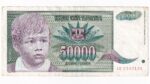 Juhoslávia 50 000 Dinara 1992