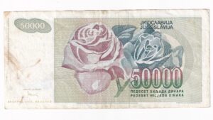 Juhoslávia 50 000 Dinara 1992