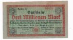 Nemecko 3 Millionen Mark 1923