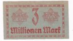 Nemecko 3 Millionen Mark 1923