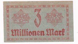 Nemecko 3 Millionen Mark 1923