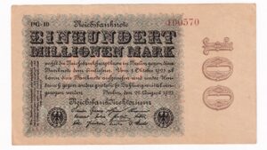 Nemecko 100 Millionen Mark 1923