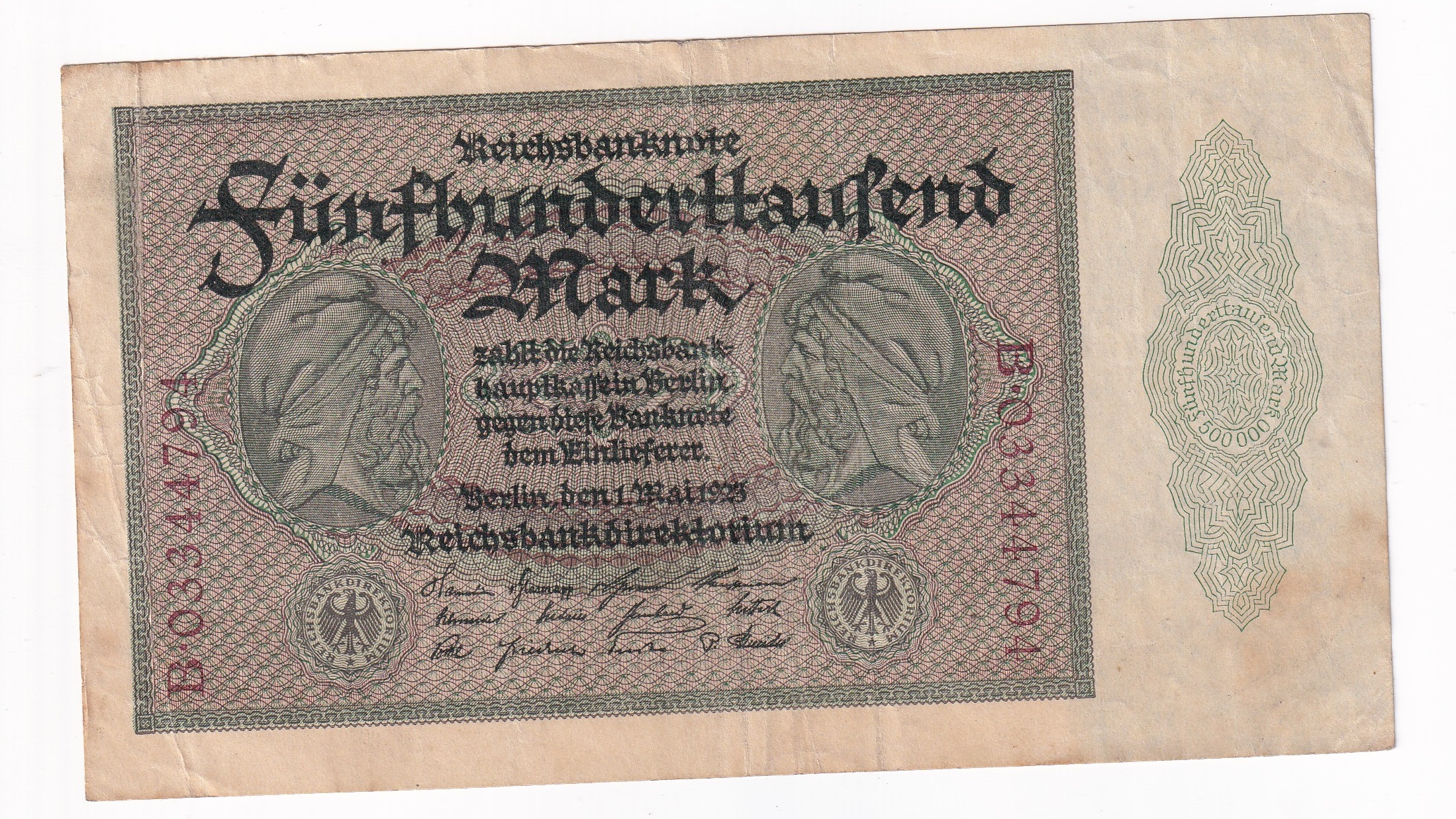 Nemecko 500 000 Mark 1923 Nemecko 500 000 Mark 1923
