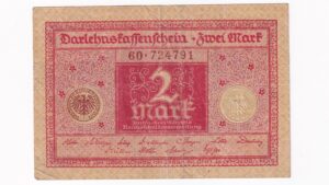 Nemecko 2 Mark 1920