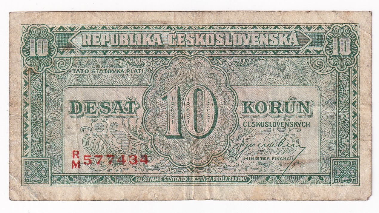 10 Korún 1945 RM 10 Korún 1945 RM