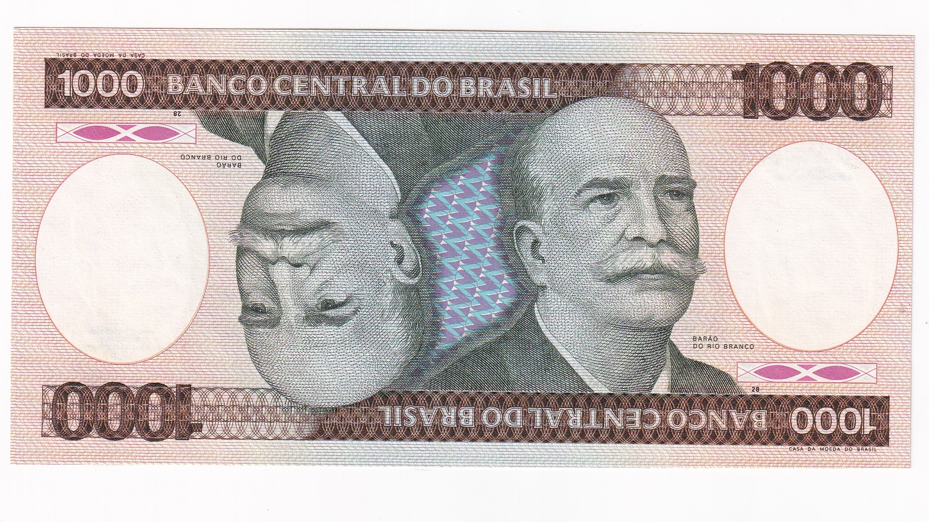 Brazília 1000 Cruzeiros 1985 Brazília 1000 Cruzeiros 1985