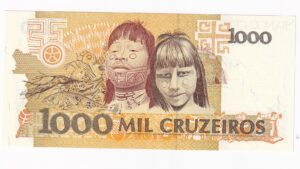 Brazília 1000 Cruzeiros 1991