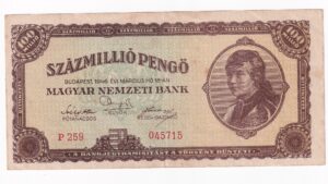Maďarsko 100 Miliónov Pengo 1946
