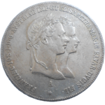 František Jozef I. 1 zlatník 1854 Svadobný