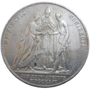 František Jozef I. 1 zlatník 1854 Svadobný