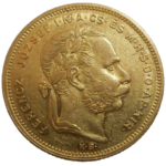 František Jozef I. 8 zlatník 1877 KB