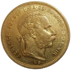 František Jozef I. 8 zlatník 1877 KB