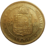 František Jozef I. 8 zlatník 1877 KB