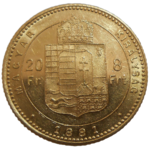 František Jozef I. 8 zlatník 1881 KB