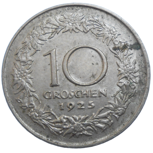Rakúsko 10 Groschen 1925