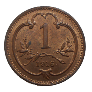 František Jozef I. 1 Heller 1916 bz