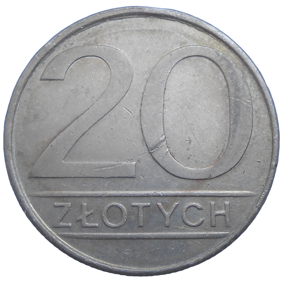 Poľsko 20 Zlotych 1986 Poľsko 20 Zlotych 1986