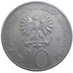Poľsko 10 Zlotych 1976