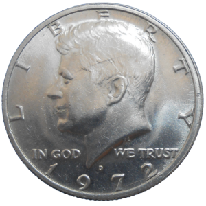 USA Half Dollar 1972 D