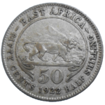 Východná Afrika 50 Cents 1922