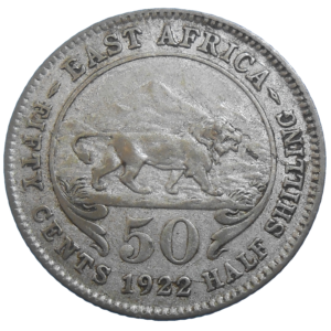 Východná Afrika 50 Cents 1922