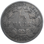 Nemecko 1/2 Mark 1905 A