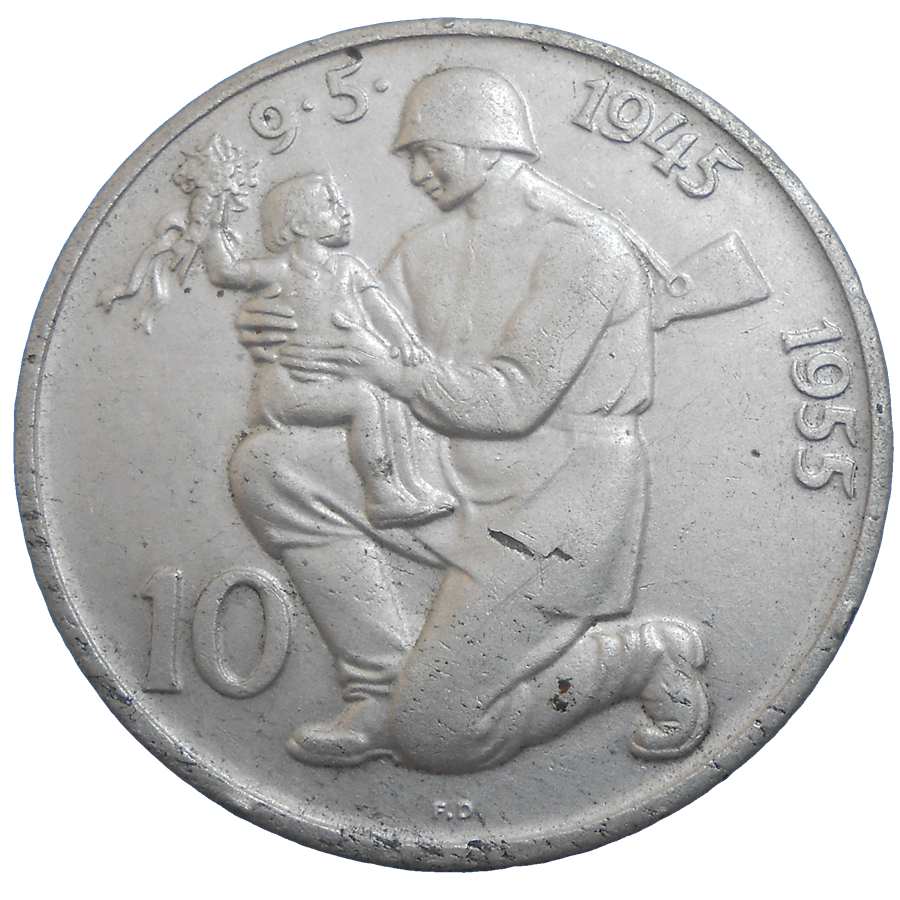 10 KČS 1955 10. výročie oslobodenia ČSR 10 KČS 1955 10. výročie oslobodenia ČSR