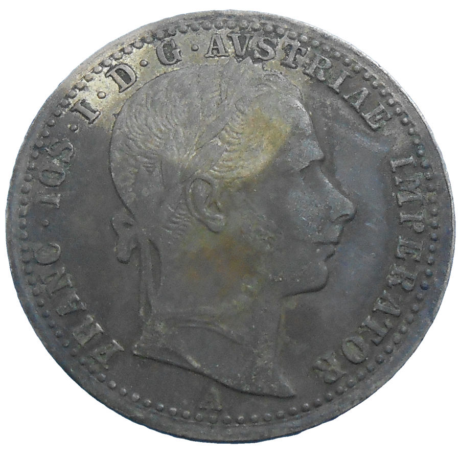 František Jozef I. 1/4 zlatník 1862 A František Jozef I. 1/4 zlatník 1862 A