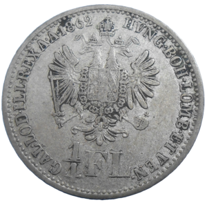 František Jozef I. 1/4 zlatník 1862 A