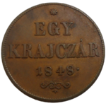 František Jozef I. Egy Krajczár 1848